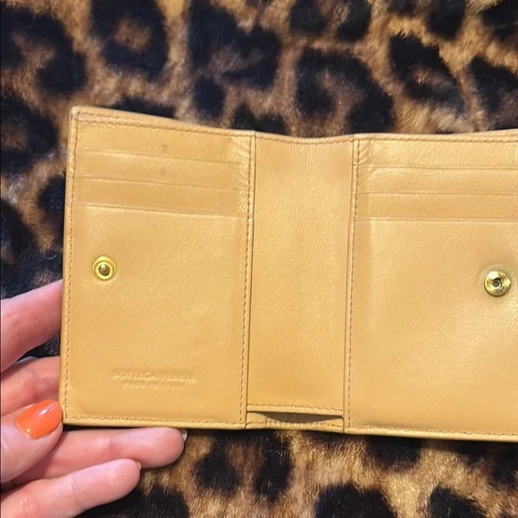 Bottega Veneta Tan Leather Wallet